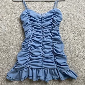 Ruffled Bodycon Mini Dress